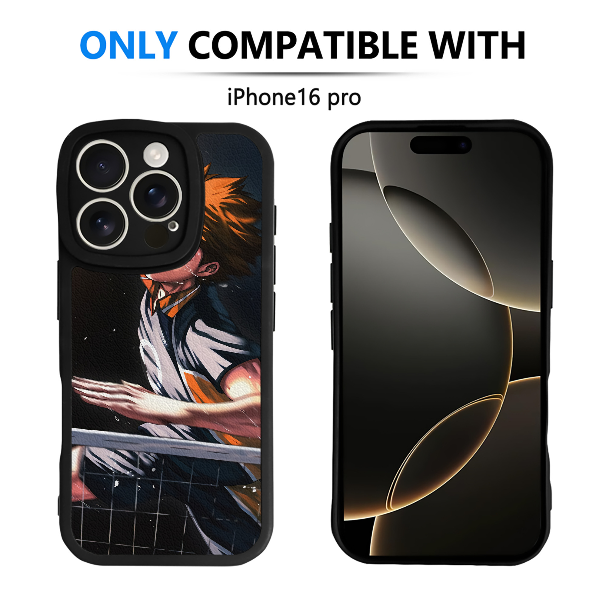 （画像用） ハイキュー!! Haikyu!! 【iPhone 16シリーズ対応】シリコンスマホケース（レザー調） 材質：シリコン